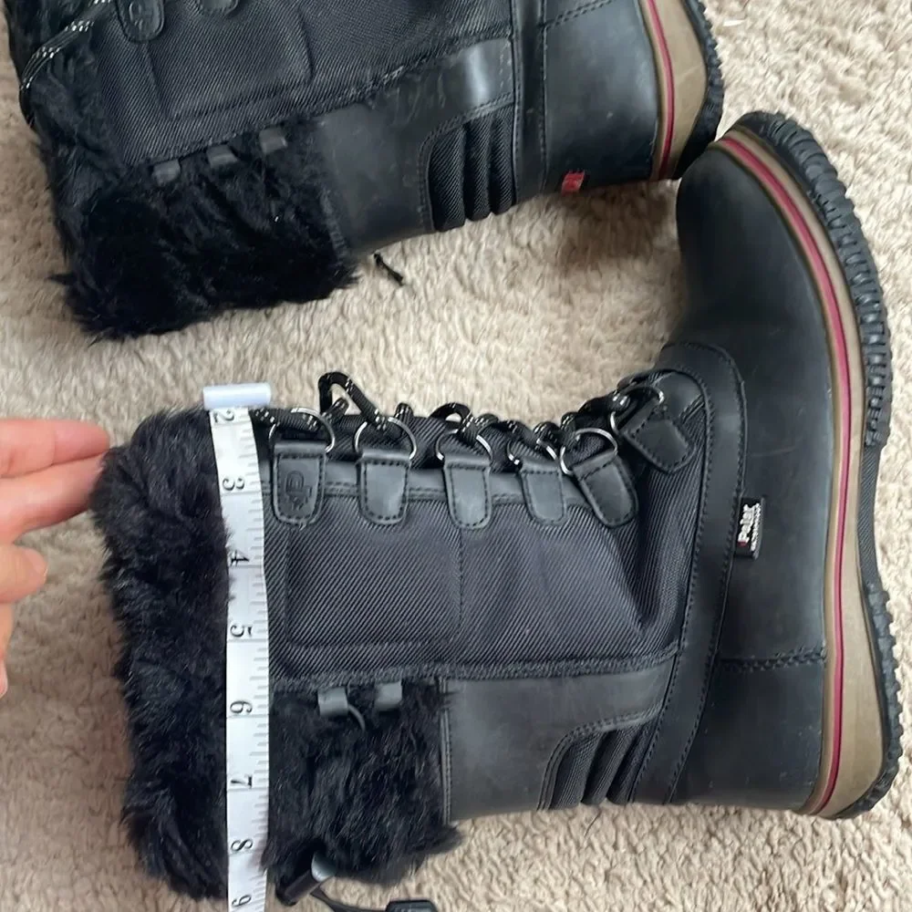 Pajar Canada Waterproof Snow Boots Black 8/ 8.5 Tex Membrane -30C